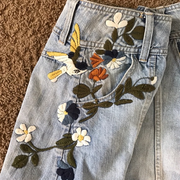 Free people embroidered skirt - Picture 3 of 4